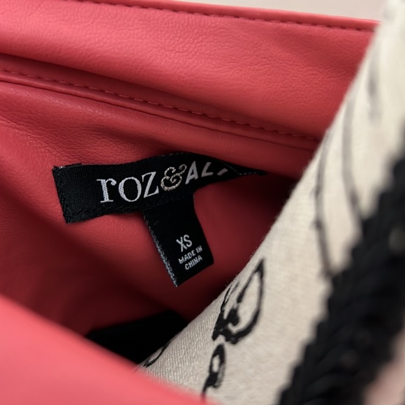 Hot Pink Faux Leather Moto Jacket - Picture 7 of 9